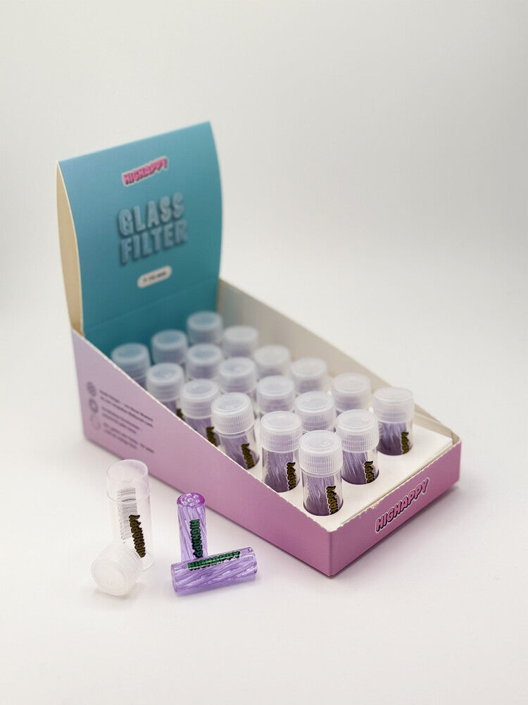 Glasfilter Gewirbelt 10x30mm Violett18er Gebinde