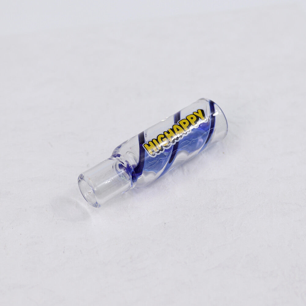 Glasfilter Gewirbelt 12x30mm Blau mit Mundstück 18er Gebinde