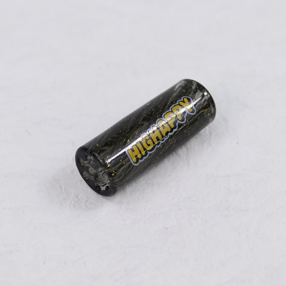 Glasfilter Gewirbelt 12x30mm Schwarz mit Glitzer 18er Gebinde