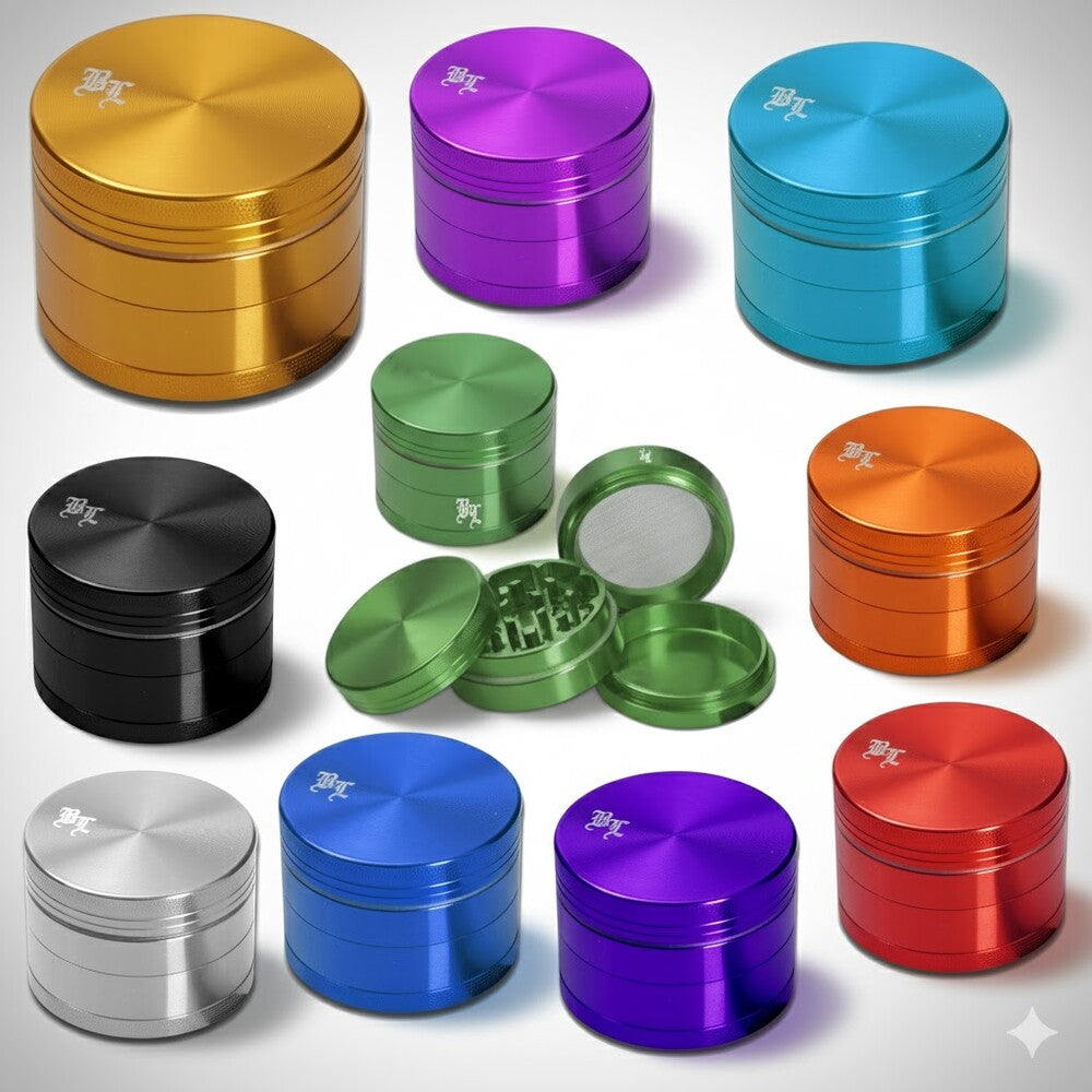 Alu-Grinder 4-tlg ø50mm Farbmix 10er Gebinde