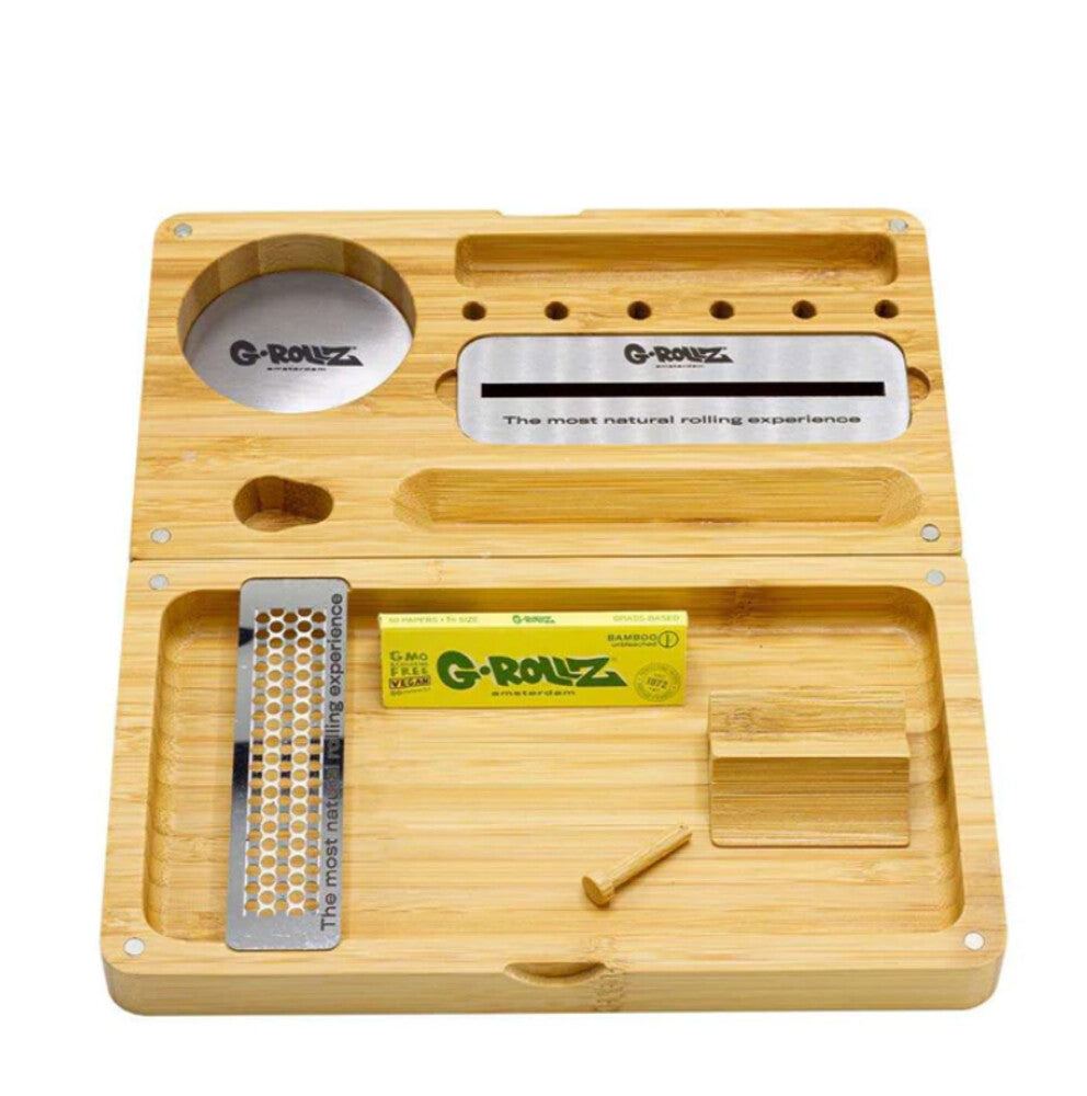 Bamboo Tray 2-Part 22x25cm  5er Gebinde