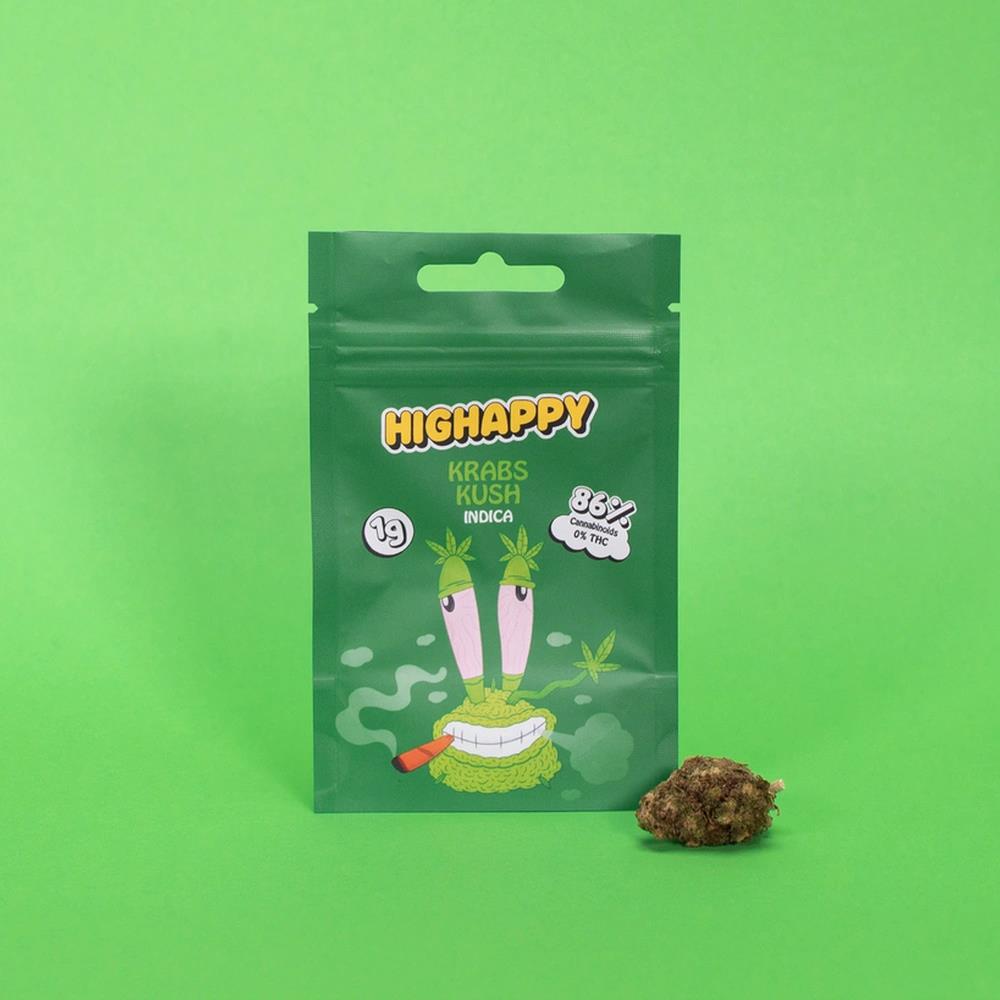 Krabs Kush PHC Blüten 1g  10er Gebinde