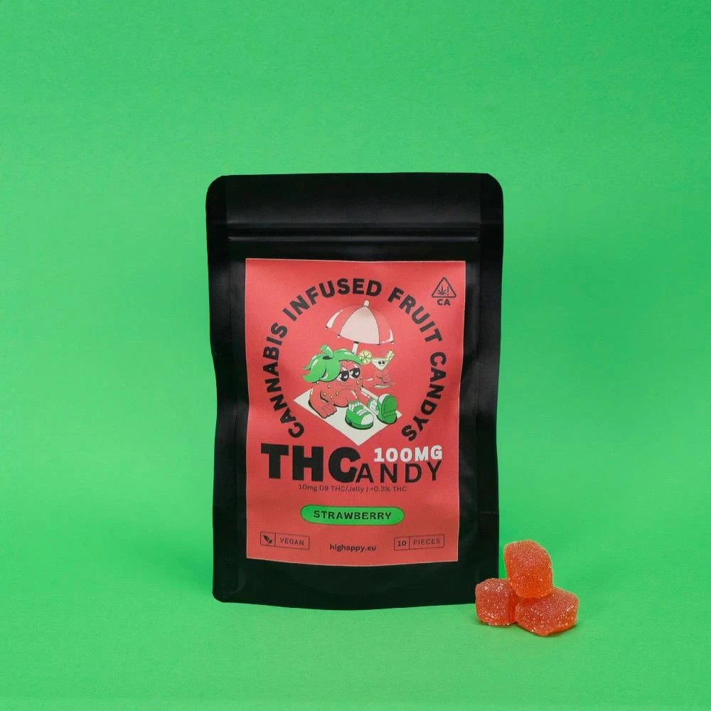 Cannabis Infused Gummies Strawberry 100mg