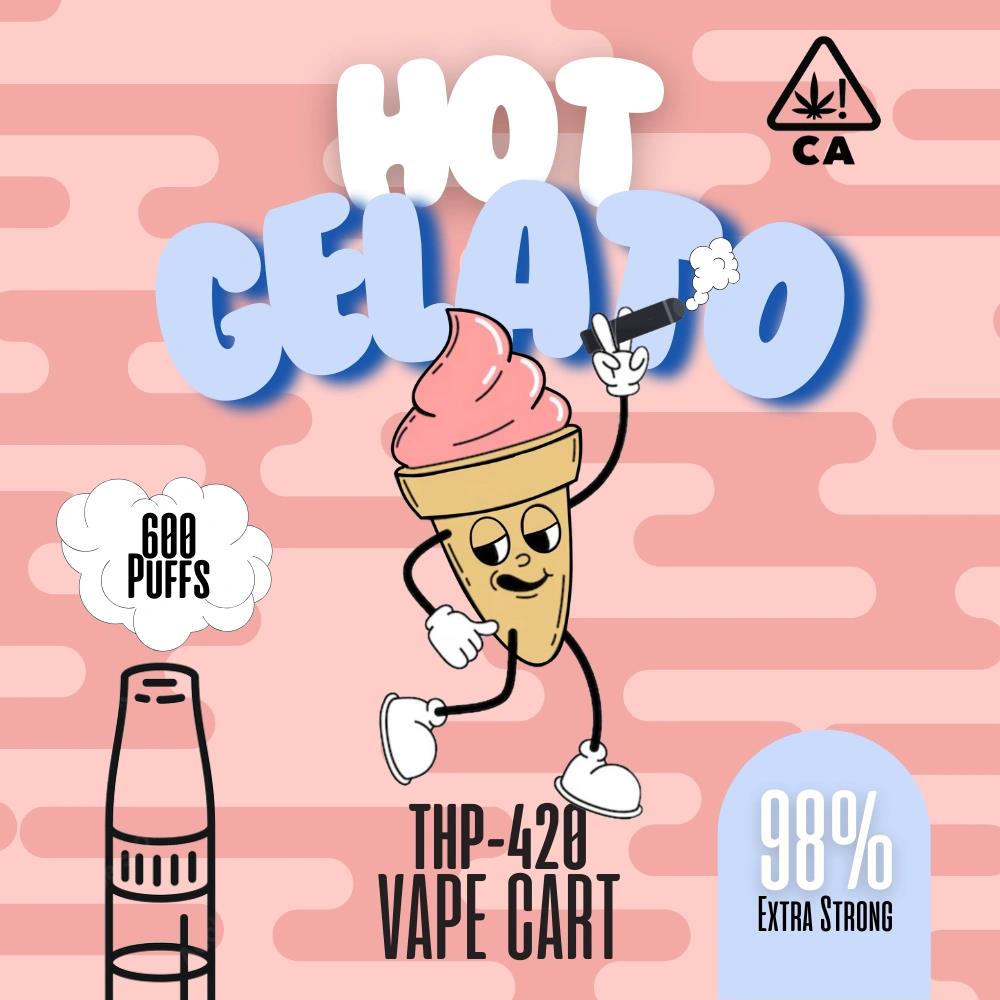 Hot Gelato THP420 Vape Carts   5er Gebinde