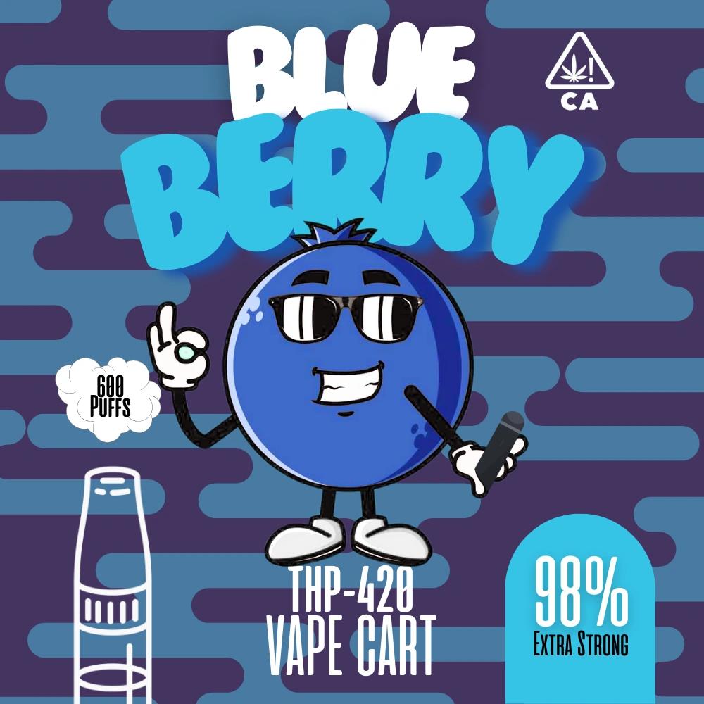 Blueberry THP420 Vape Carts  5er Gebinde