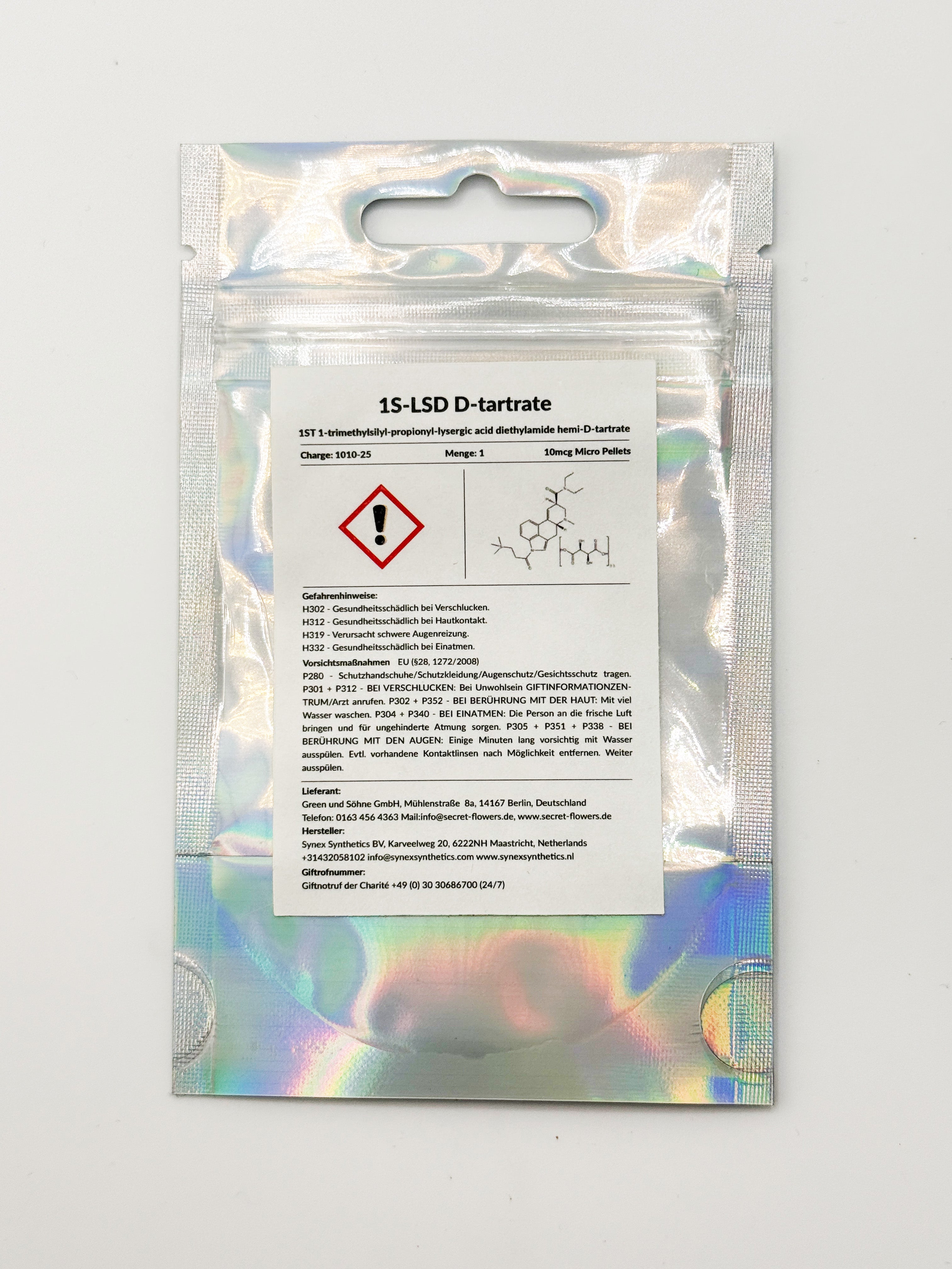 1S-LSD 10mcg Pellets 10er Gebinde