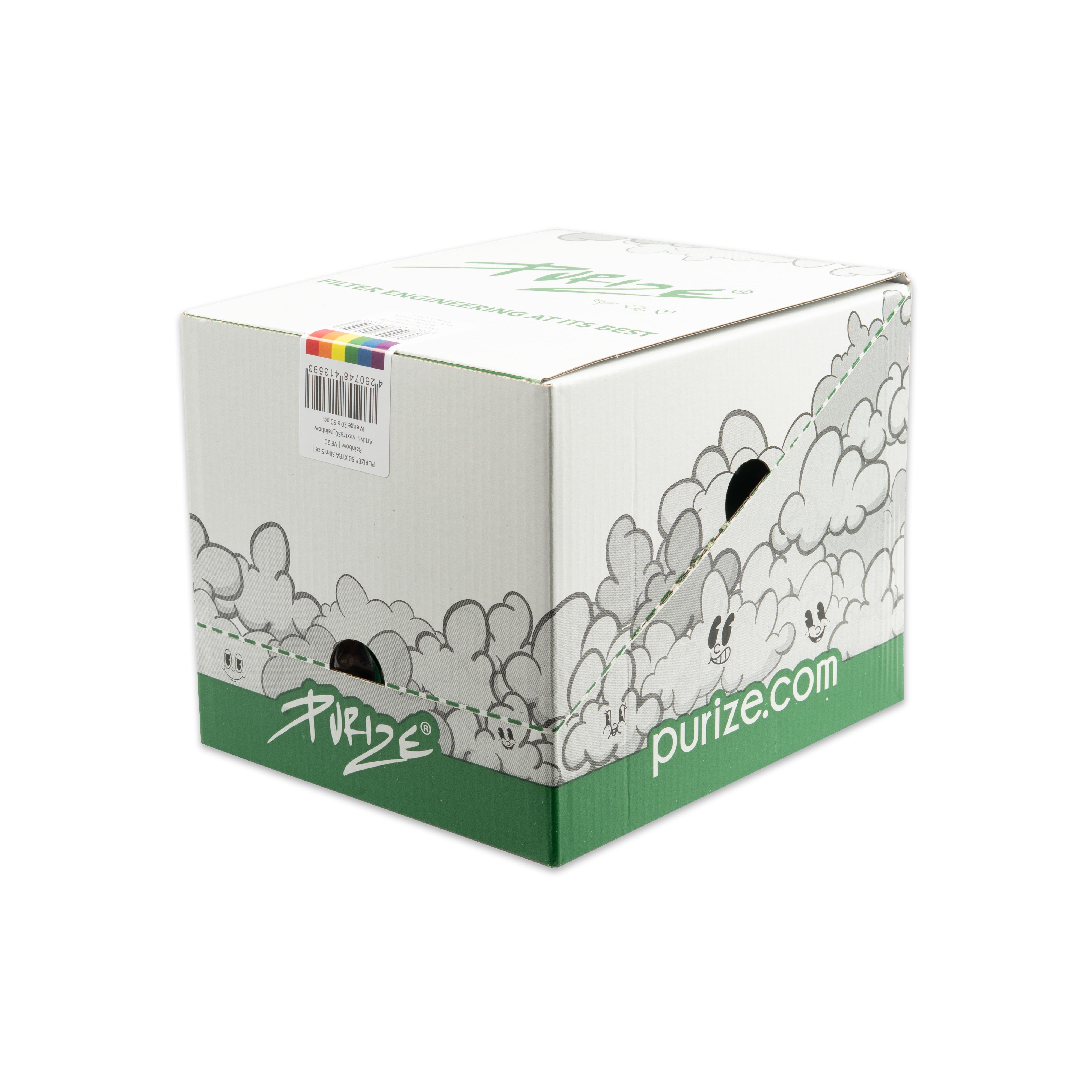 Aktivkohlefilter Rainbow Xtra Slim Size 6mm - 50er Pack20er Gebinde