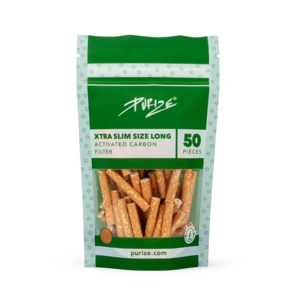 Aktivkohlefilter Spy Xtra Slim Size 6mm Long - 50er Pack 10er Gebinde