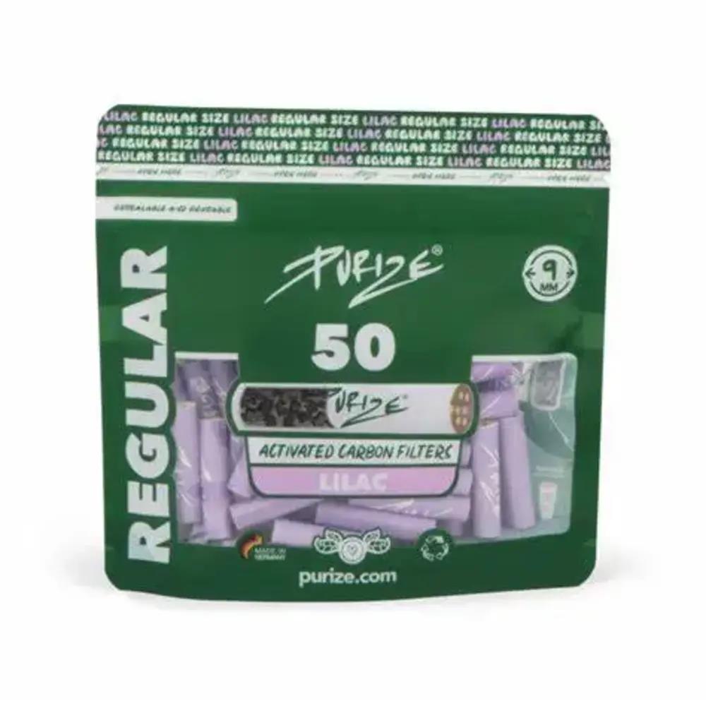 Aktivkohlefilter Lilac Regular Size 9mm - 50er Pack 8er Gebinde