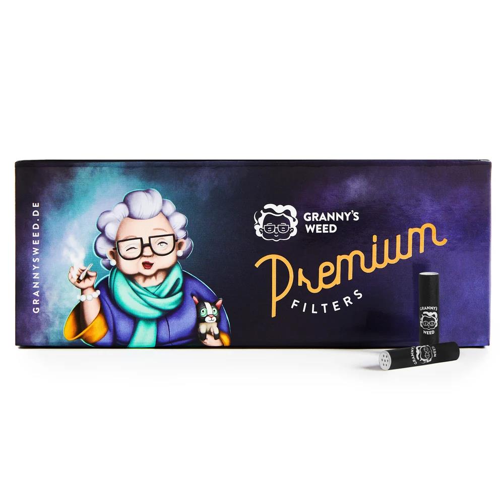 Premium Black Aktivkohlefilter 100 Pack  5,9mm  5er Gebinde