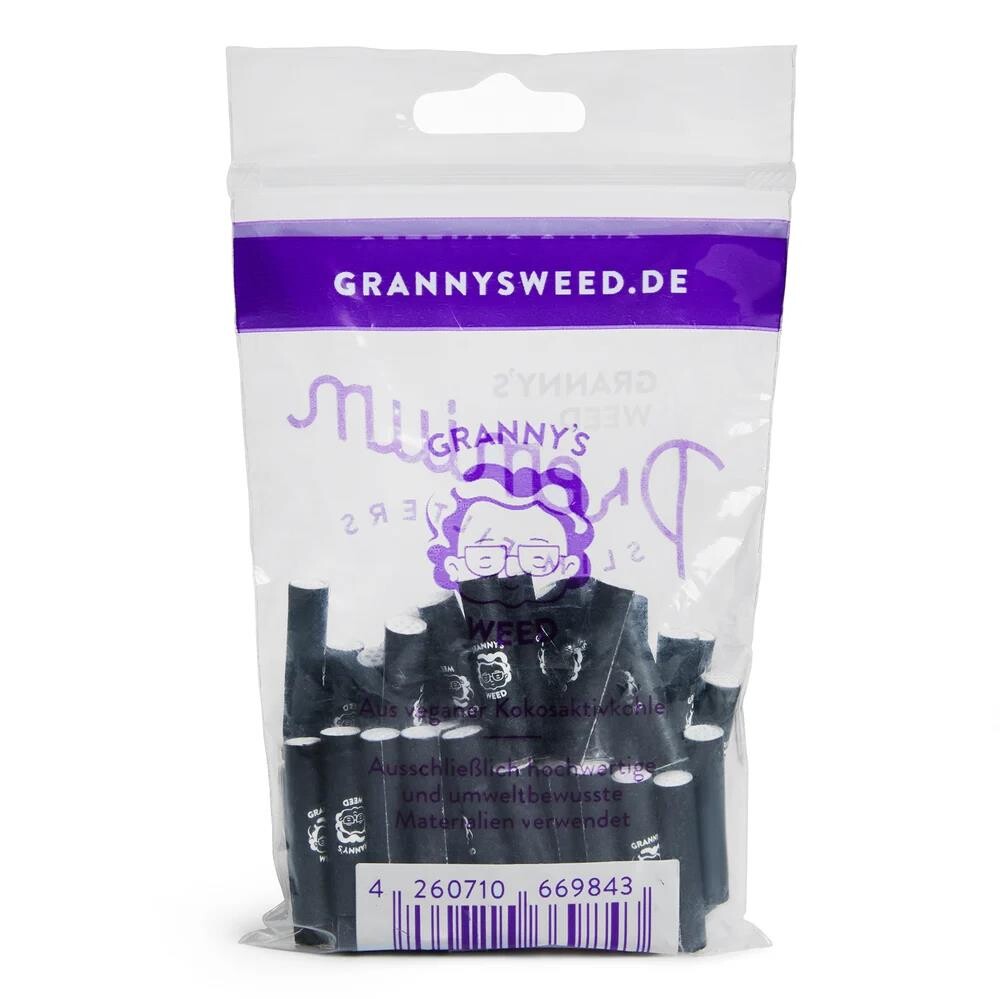 Aktivkohlefilter Slim Black 50 Pack 5,9mm 10er Gebinde