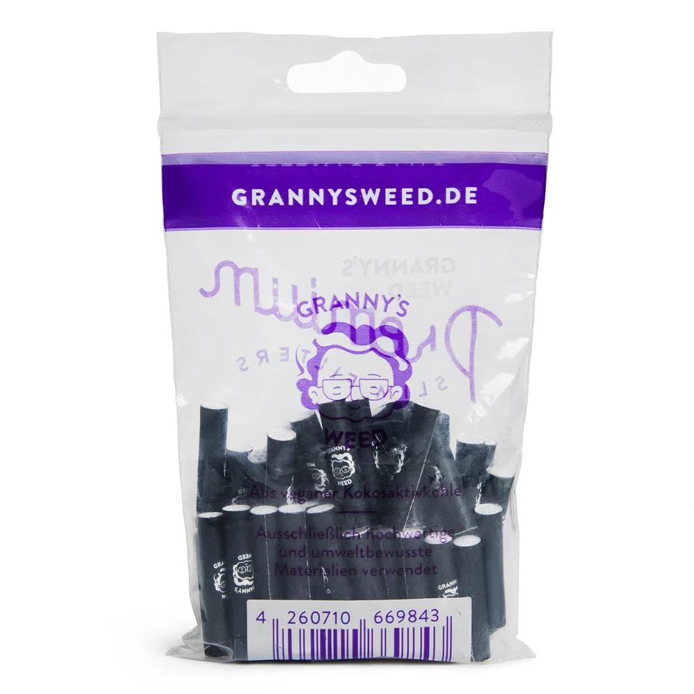 Aktivkohlefilter Slim Black 50 Pack 5,9mm 10er Gebinde