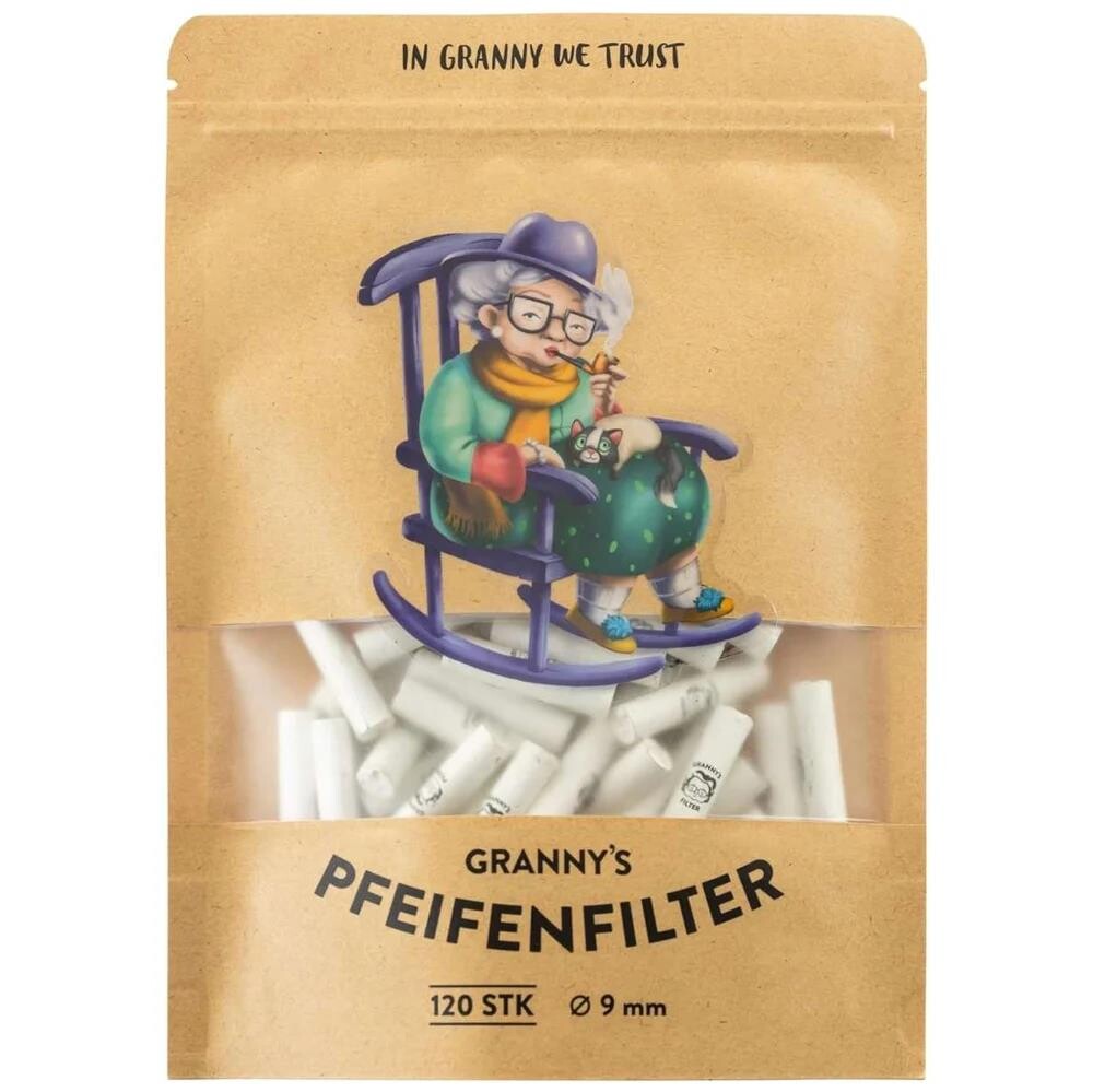 Pfeifenfilter Weiß 120 Stück 9mm  5er Gebinde