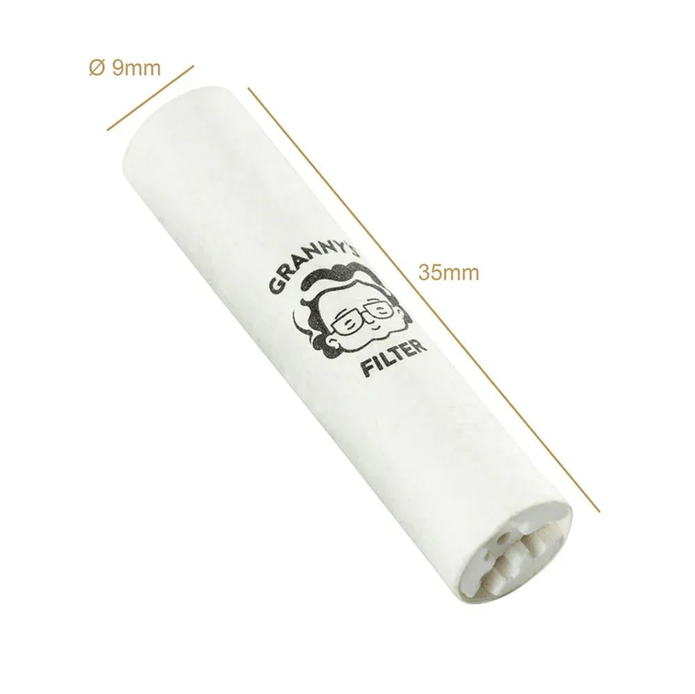 Pfeifenfilter Weiß 120 Stück 9mm  5er Gebinde