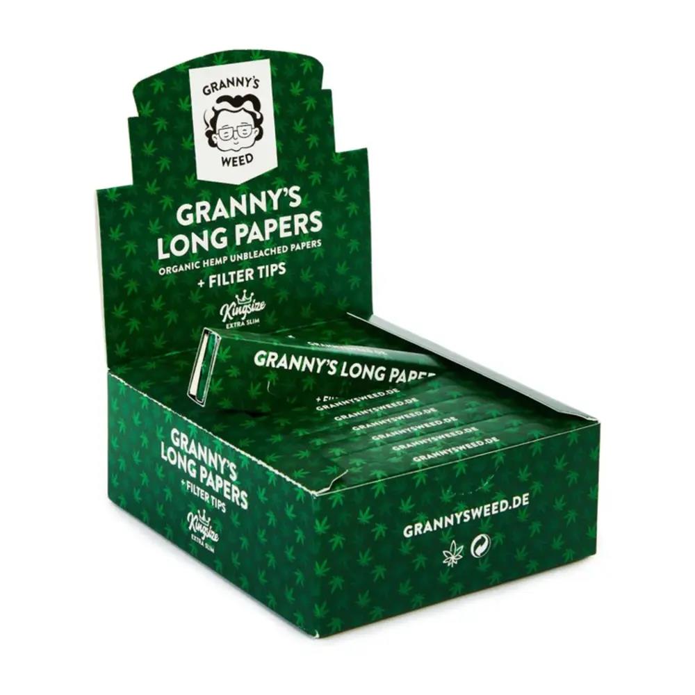 King Size Long Paper Extra Slim mit Tips  24er Gebinde