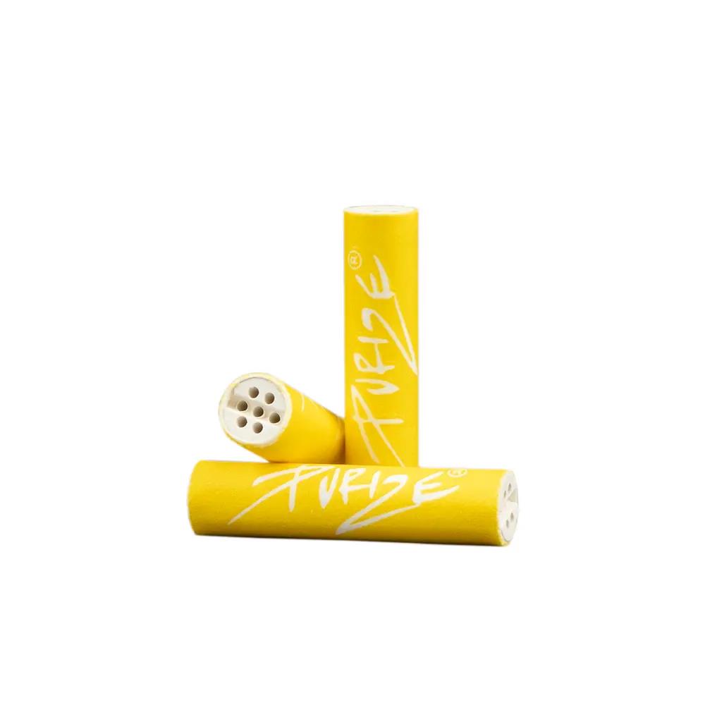 Aktivkohlefilter 6mm Yellow 100 Stück + Upcycling Glas 10er Gebinde