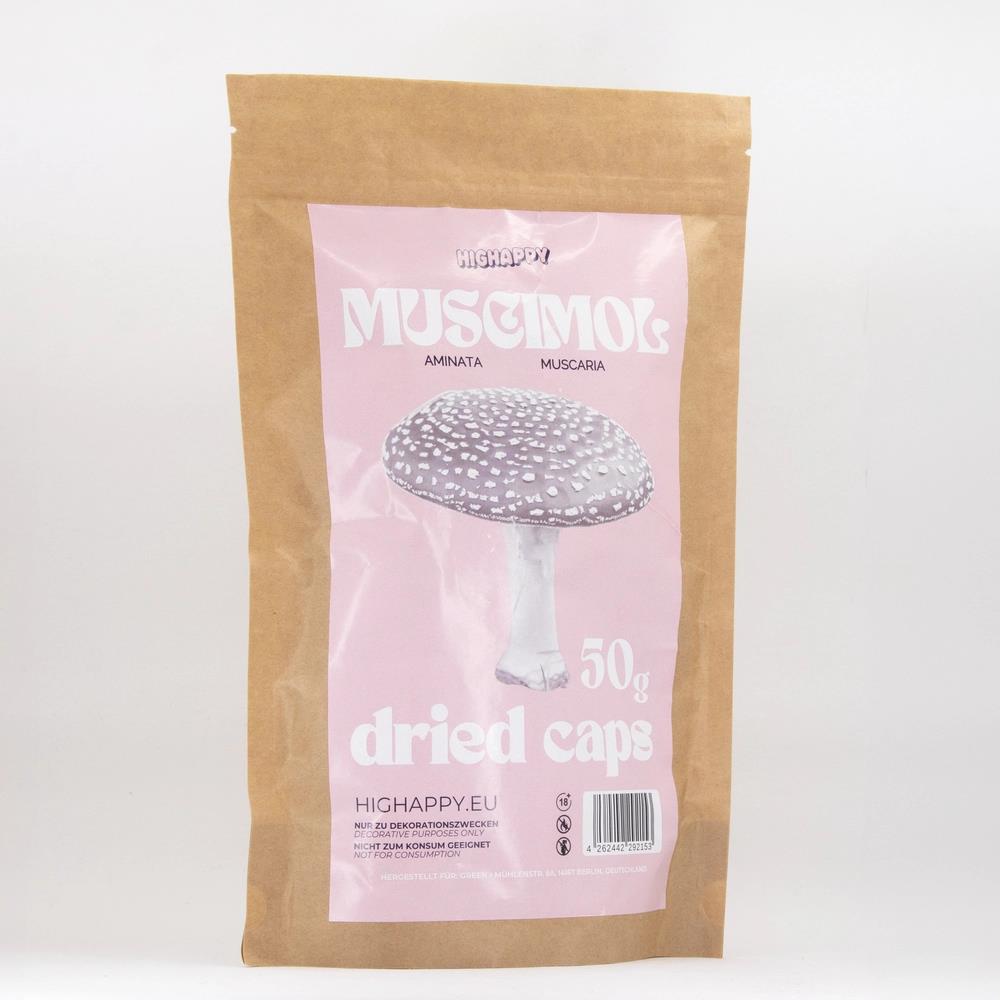 Muscimol Dried Caps 50g 5er Gebinde
