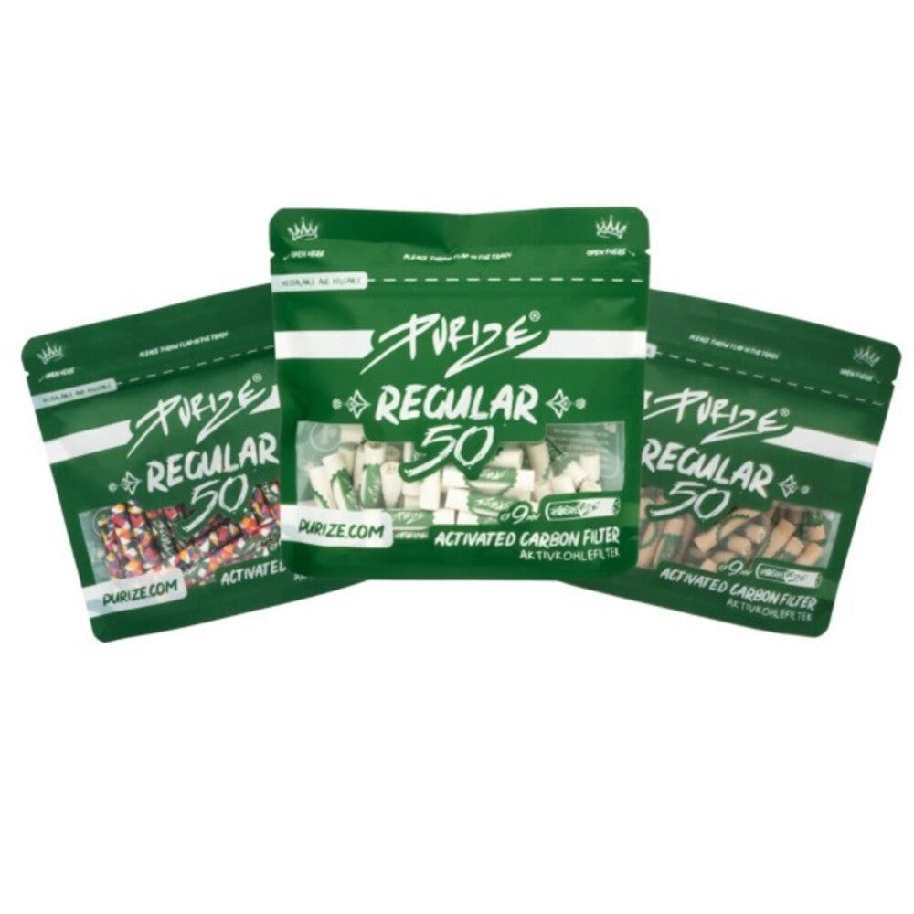 Aktivkohlefilter 9mm 50 Stück im Beutel 8er Gebinde