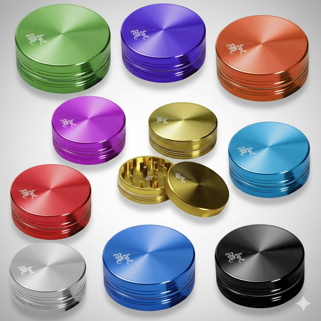 Alu-Grinder 2-tlg ø40mm Farbmix 10er Gebinde