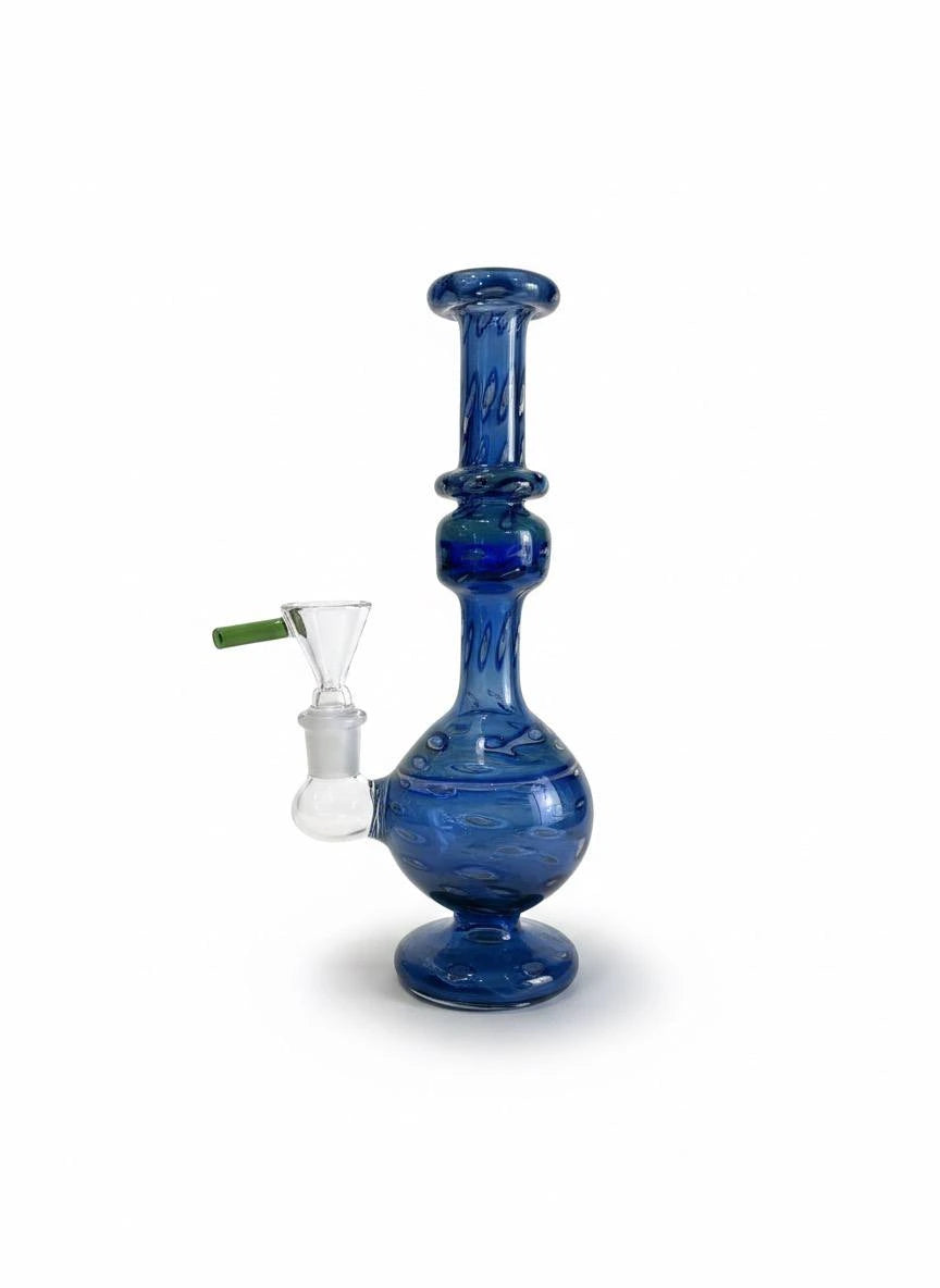 Glas Bubbler Blau
