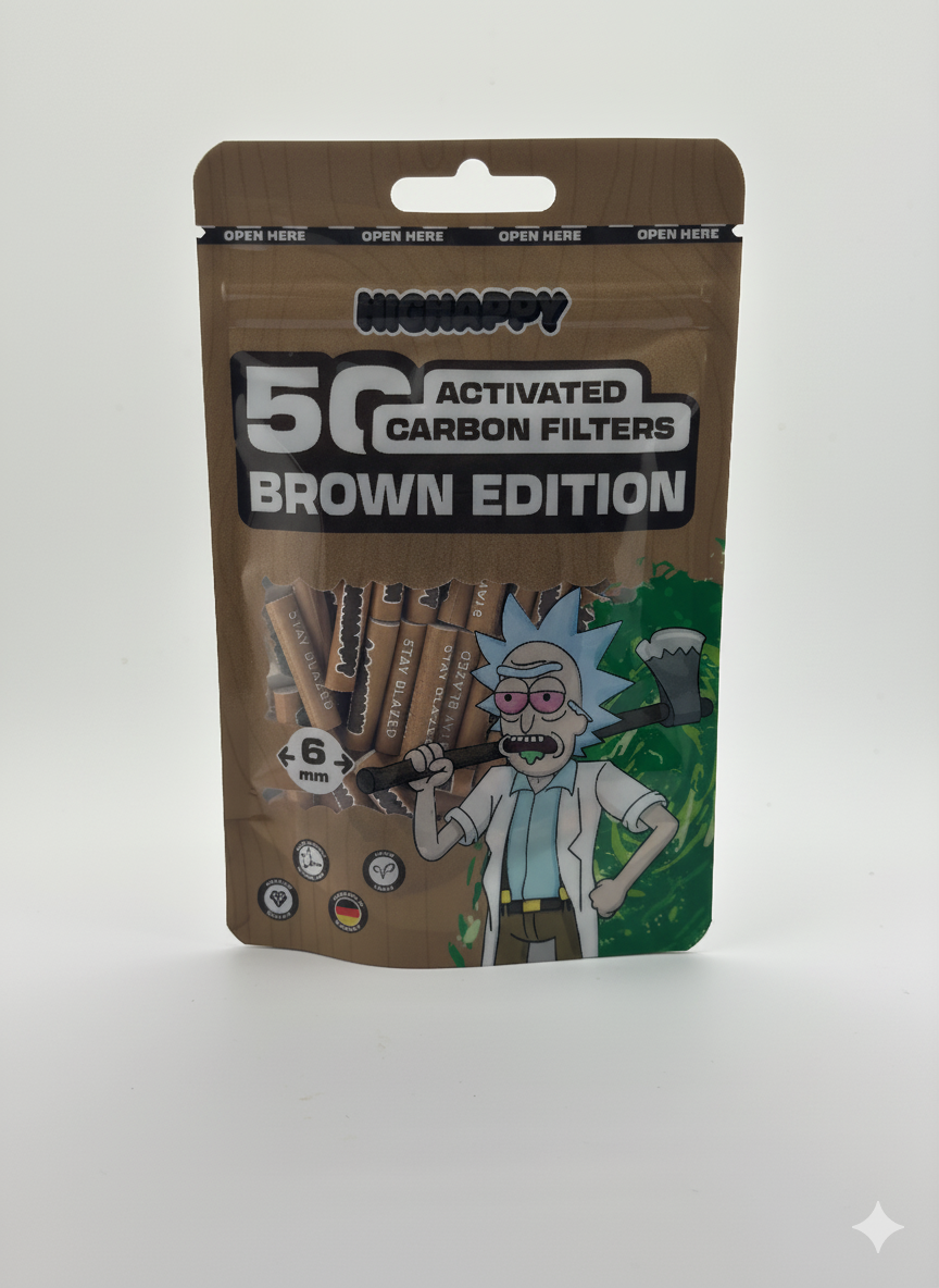 Activated Carbon Filters 50stk Rainbow Edition 10er Gebinde