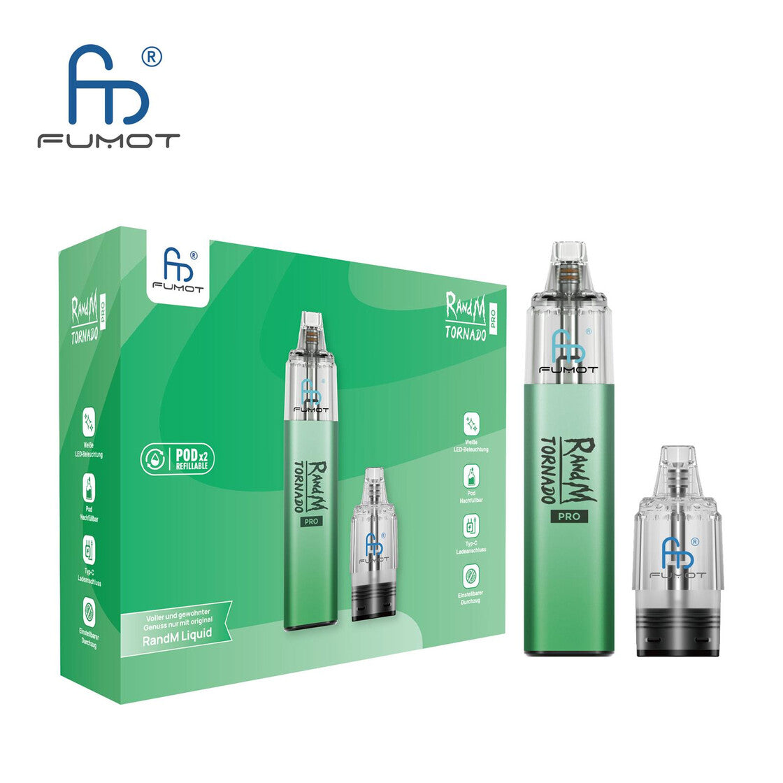 Tornado Pro Basisgerät Grün 5er Gebinde