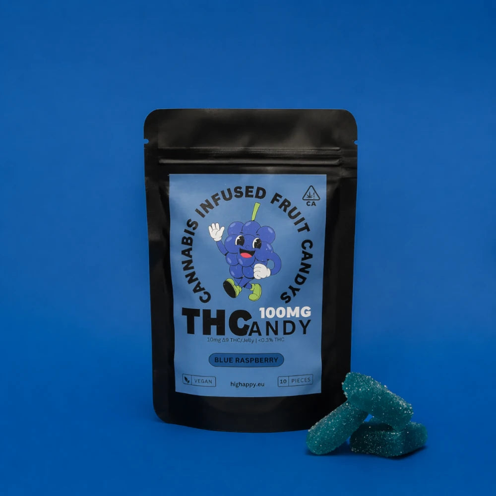 Cannabis Infused Gummies Blue Raspberry 100mg