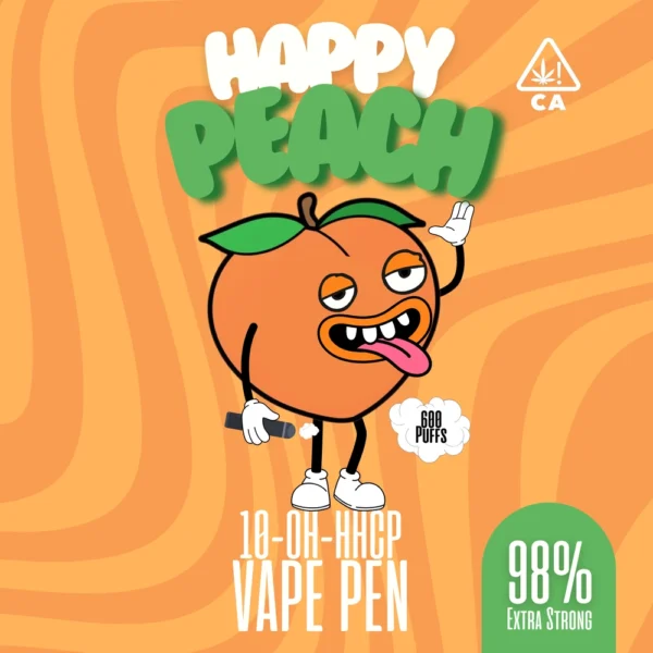 highappy 10 oh hhcp happy peach vape.webp