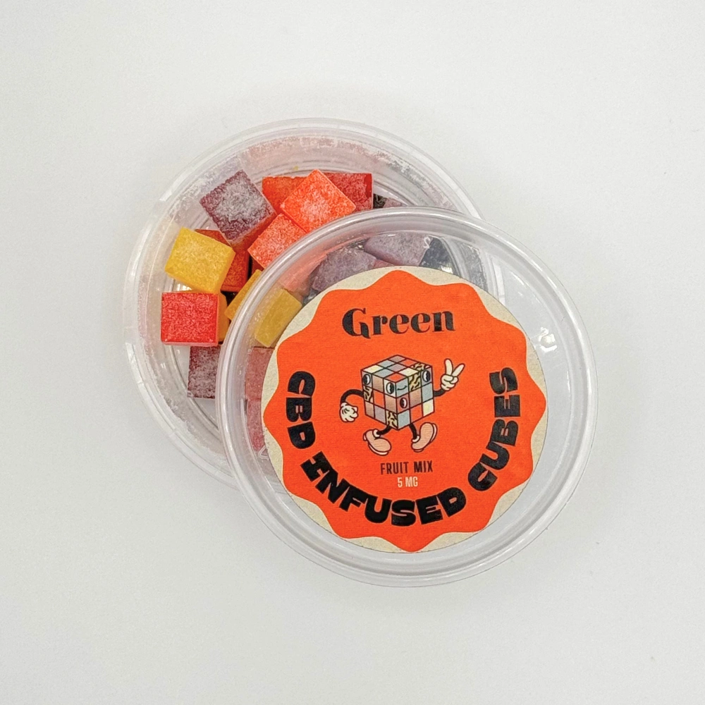 Green | Infused Cubes 5mg Fruit Mix | 5 Stück