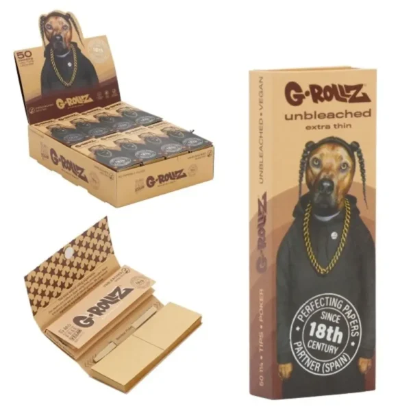 Pets Rock Rap Unbleached 1¼  Papers + Tips &  Poker  24 Stück (2).webp