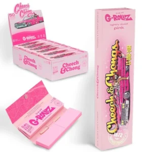 Cheech & Chong™ Lowrider Lightly Dyed Pink KS Papers + Tips & Poker  24 Stück.webp