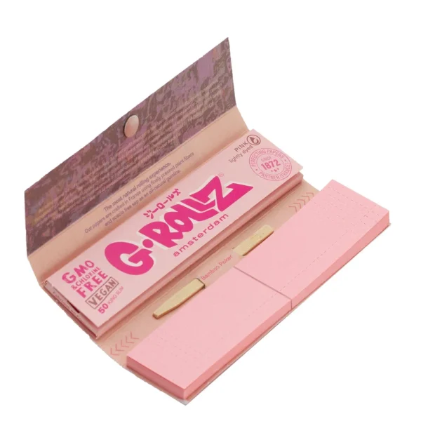 BG35G-DIS-1 G-Rollz  Banksy's Graffiti 'Thug For Life' Pink - 50 KS Slim Papers + Tips online kaufen.webp